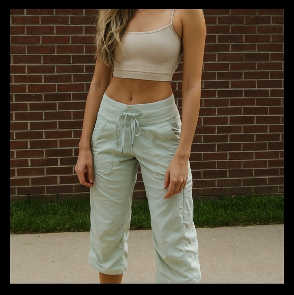 Lululemon Dance Studio Crop Pant LINED Dune Tan 4 - Picture 1 of 8